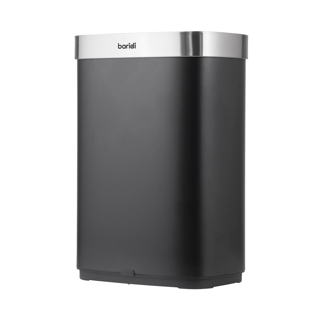 Baridi Sensor Bin 65L - Black/Stainless Steel DH282