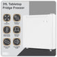 Baridi Mini Tabletop Fridge/Freezer, 31L Capacity - White DH254