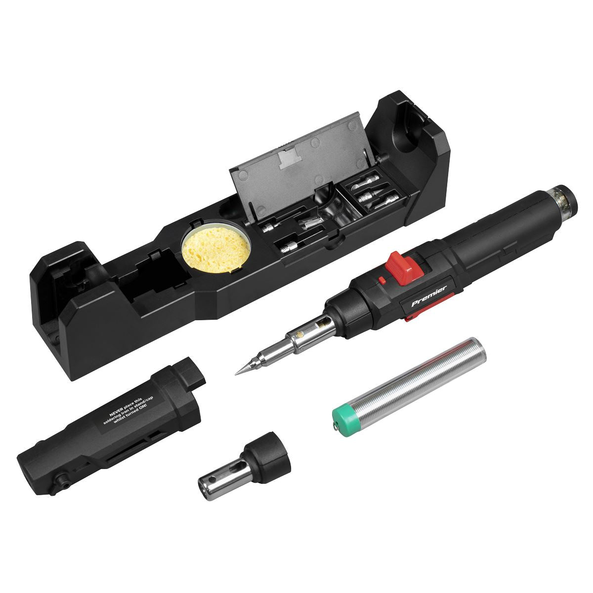 Sealey Premier Butane Soldering Iron Kit 3-in-1 Quick Release AK2976
