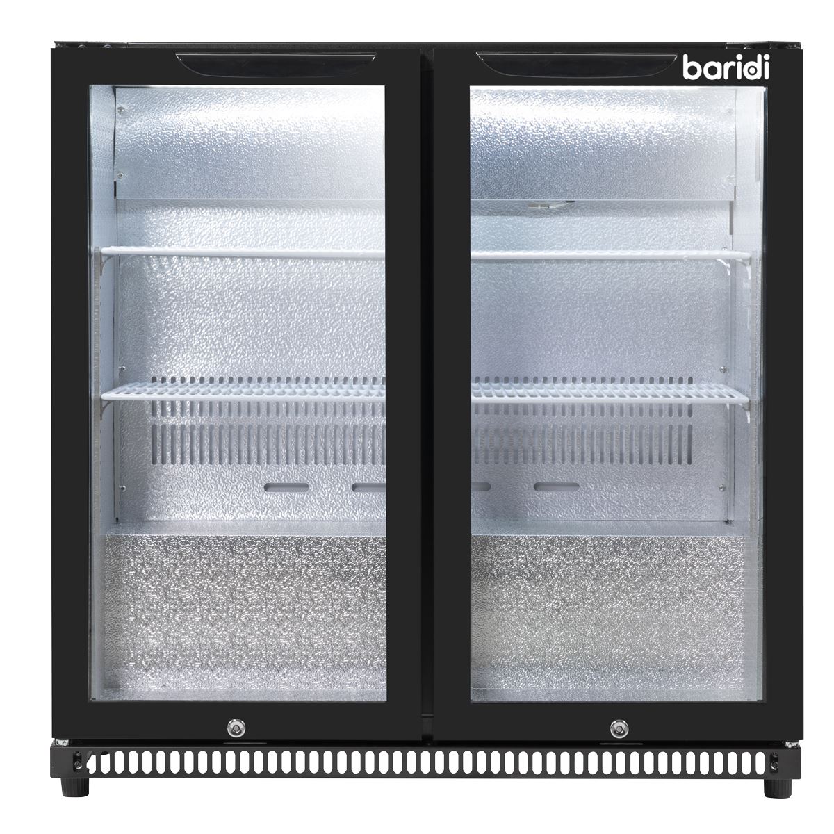 Baridi Hinged Double Door, Back Bar Drinks Fridge/Cooler, 190L Capacity DH272