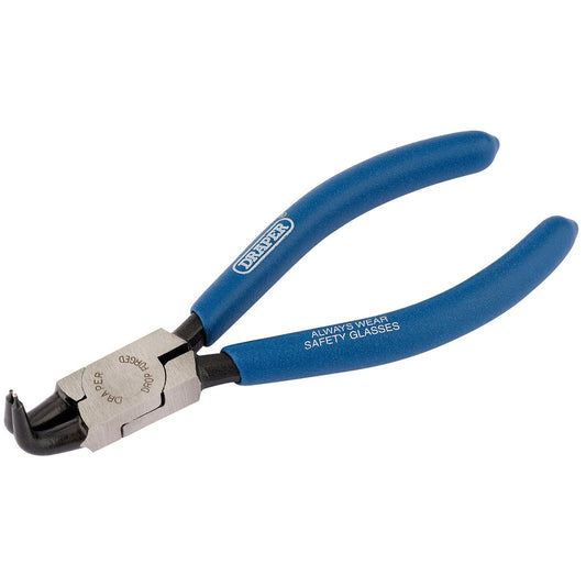Draper 1x 130mm Internal Circlip Pliers with 90 Degree Tips Professional Tool - 56415