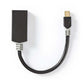 Nedis 1.4 Mini DisplayPort Male to HDMI Female Output 0.2m 20cm Anthracite Grey - CCBW37654AT02
