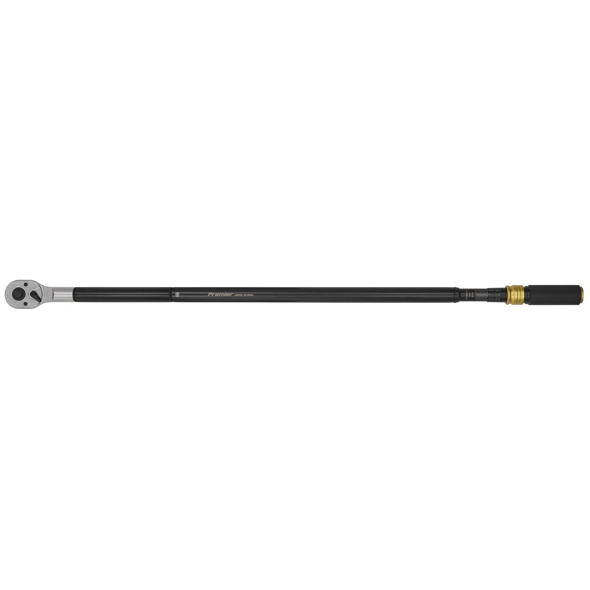 Sealey Black Torque Wrench Micrometer 3/4"Sq Drive Calibrated 160-800Nm STW907B