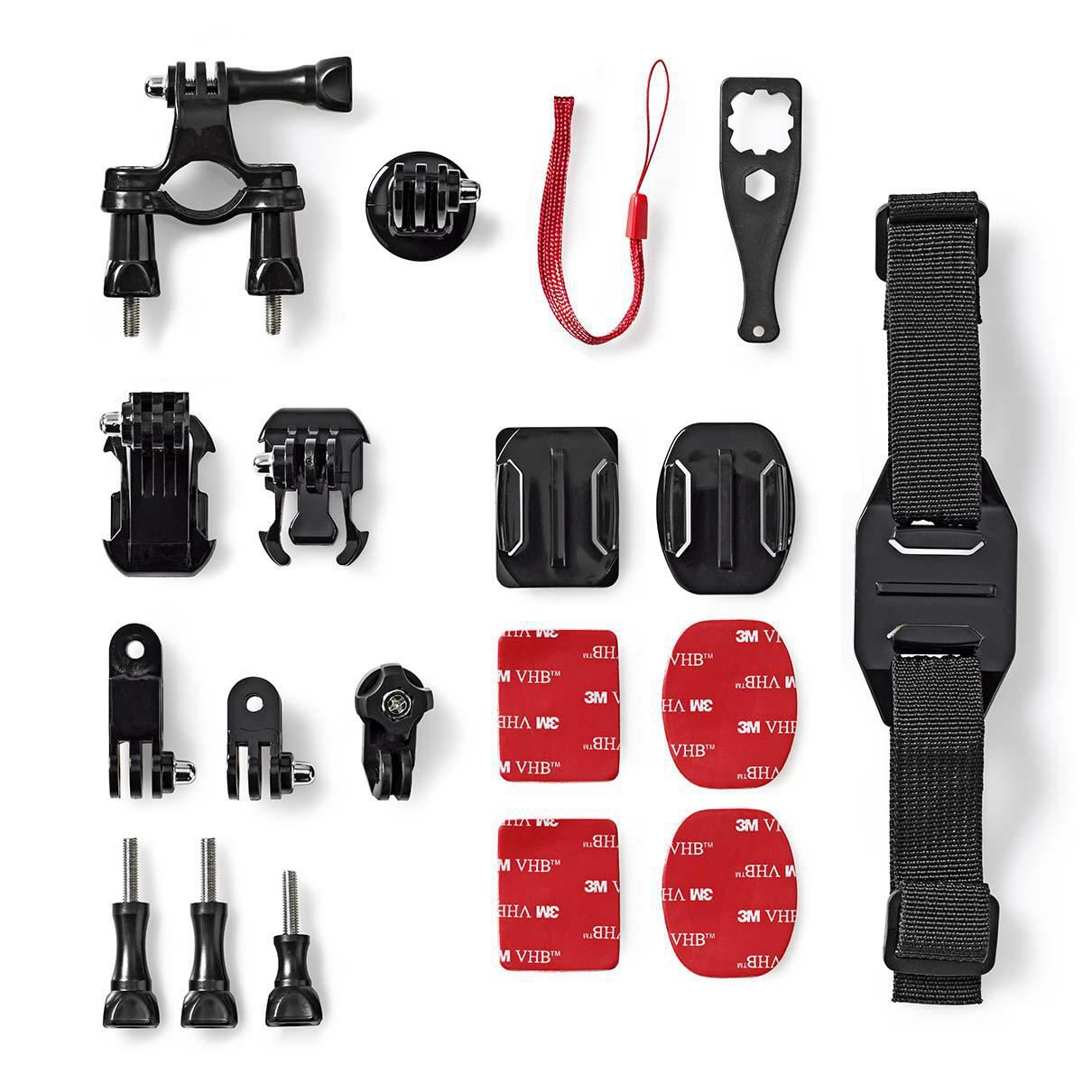 Nedis Action Camera Mount Kit 7 mounts included Travel Case ACMK01