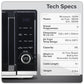 Baridi 7-in-1 Air Fryer Microwave & Grill, 28L Capacity - Black DH277