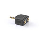 Nedis Stereo Audio Adapter 3.5mm Male to 2x 3.5mm Female 10 pieces Black - CAGP22945BKG
