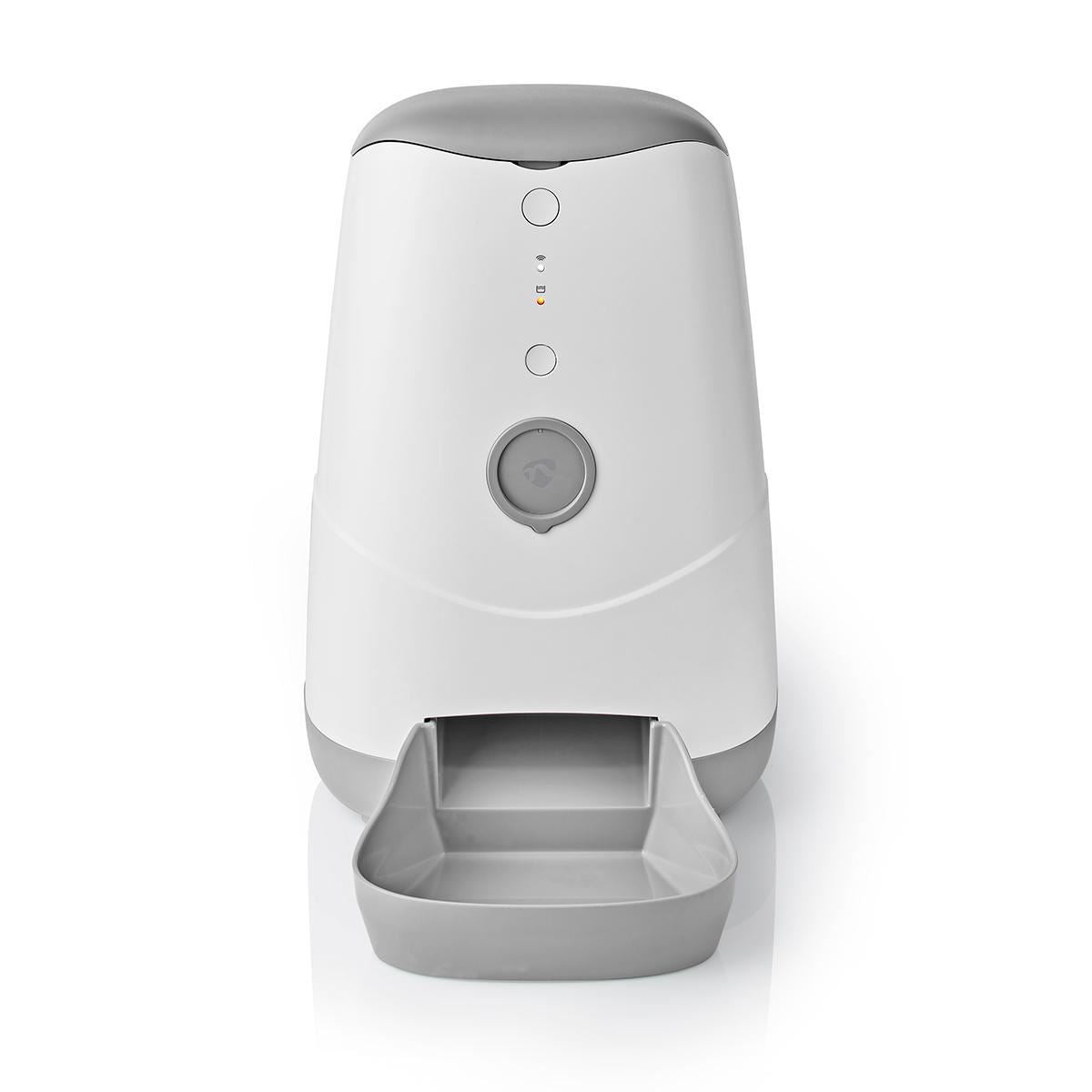 Nedis Wifi Smart Pet Food Dispenser 3.7Ltr Dry Food Store - WIFIPET10CWT