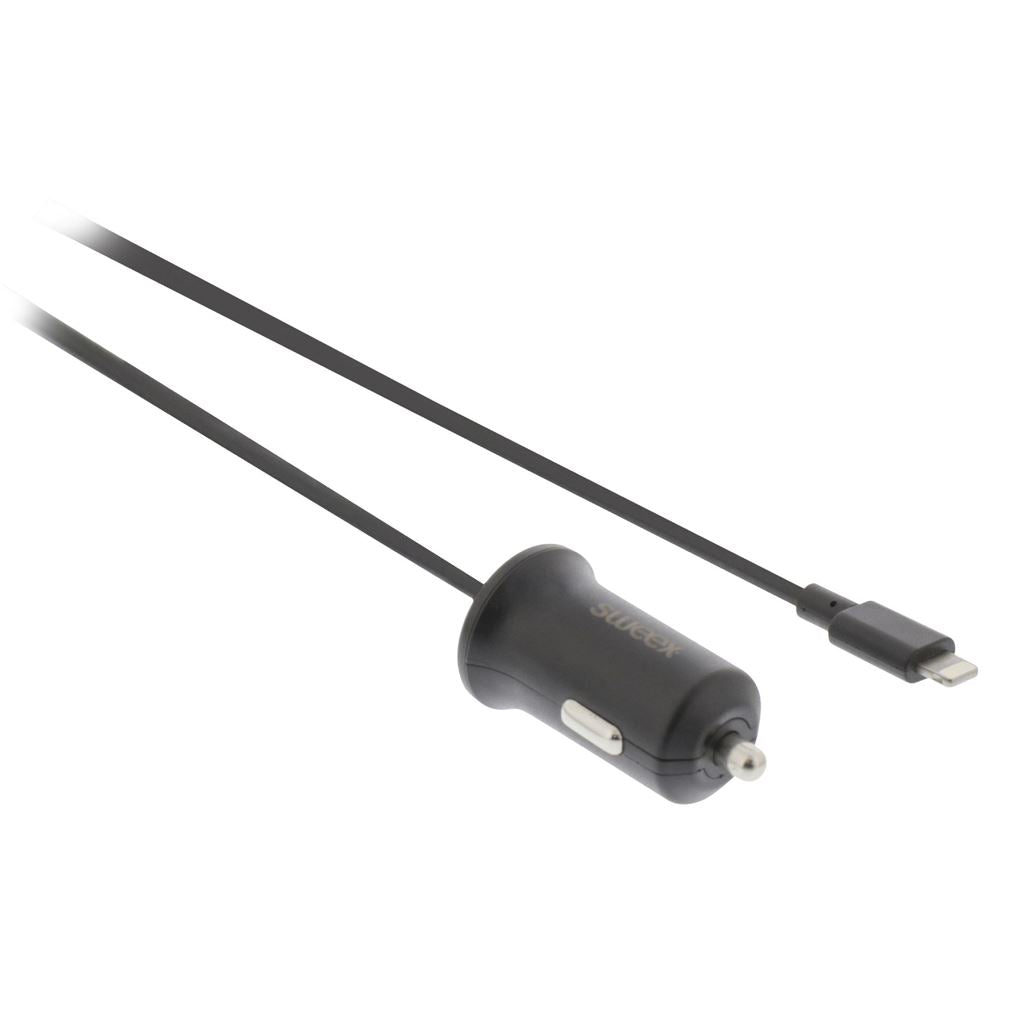 Sweex Car Charger 2.4A Apple Lightning Black CH-009BL Smart Media Charger