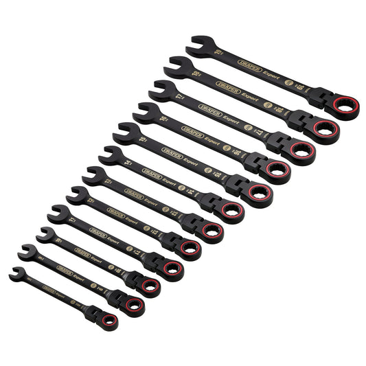 Draper 12 Piece Flex Head Ratchet Spanner 8241FMM/BK/12