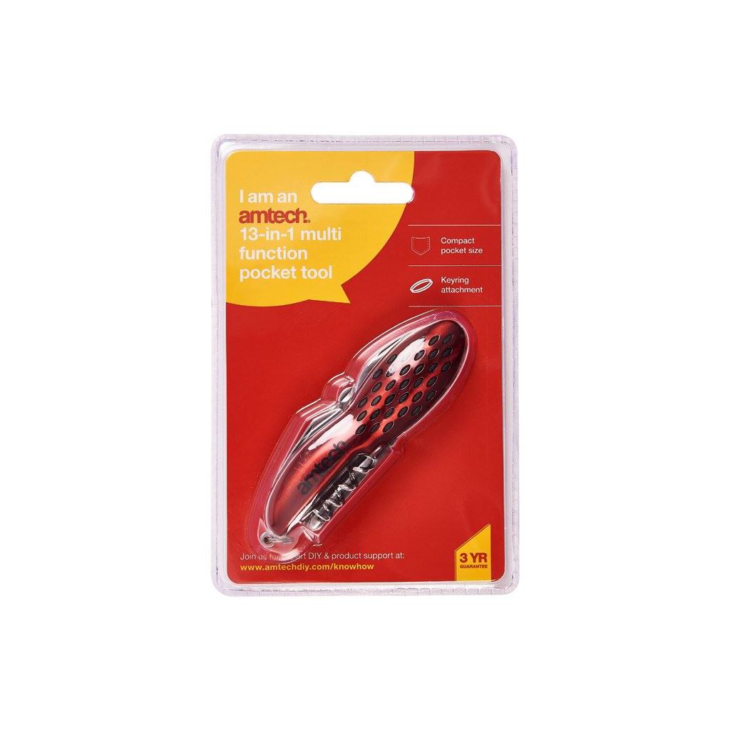 Amtech 13-In-1 Multi-Function Pocket Tool - R2355 – CardiffTools