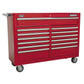 Sealey Rollcab 13 Drawer with Ball Bearing Slides - Red AP5213T
