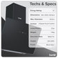 Baridi Angled Chimney Cooker Hood with Touch Controls & Carbon Filters 60cm