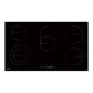 Baridi Integrated Ceramic Hob with 5 Cooking Zones 90cm - Black Glass DH389