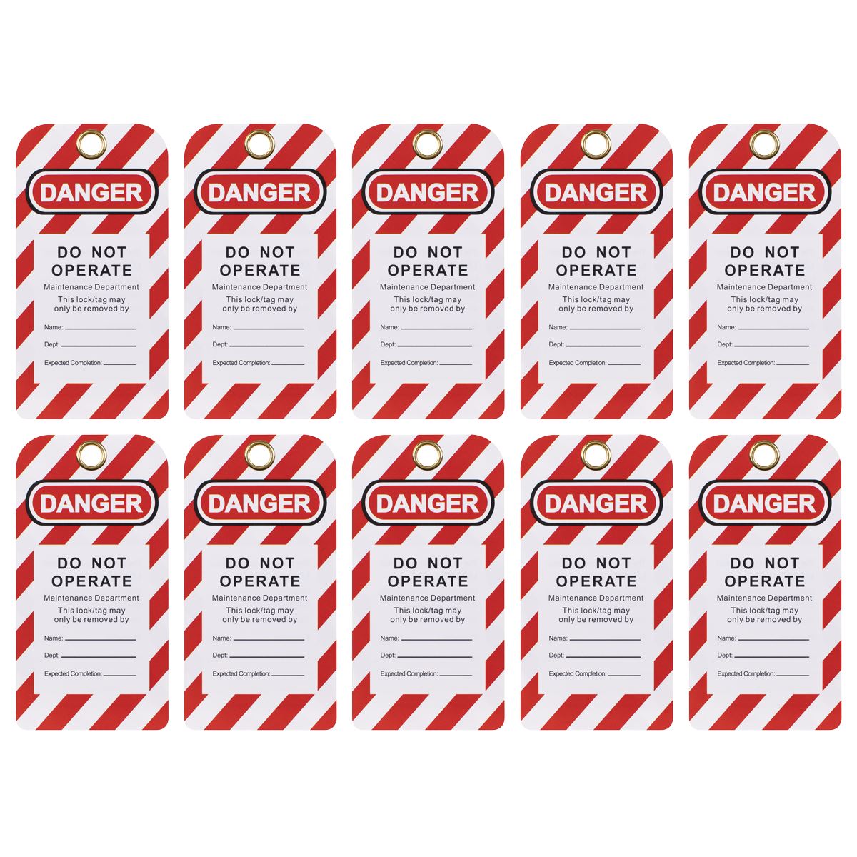 Sealey Lockout Safety Tag 10pc EV17