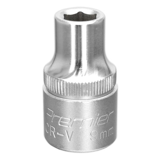 Sealey WallDrive Socket 9mm 1/2"Sq Drive S1209