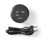 Nedis Fabric Desktop Family Charger 3x USB 2.1 A (Max.) 1x USB-C 30W PD Grey