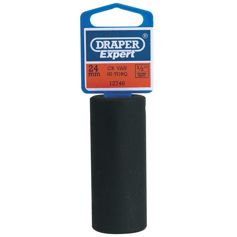 Draper Expert 24mm 1/2" Sq. Dr. Deep Impact Socket - 12746