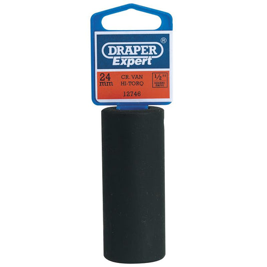 Draper Expert 24mm 1/2" Sq. Dr. Deep Impact Socket - 12746