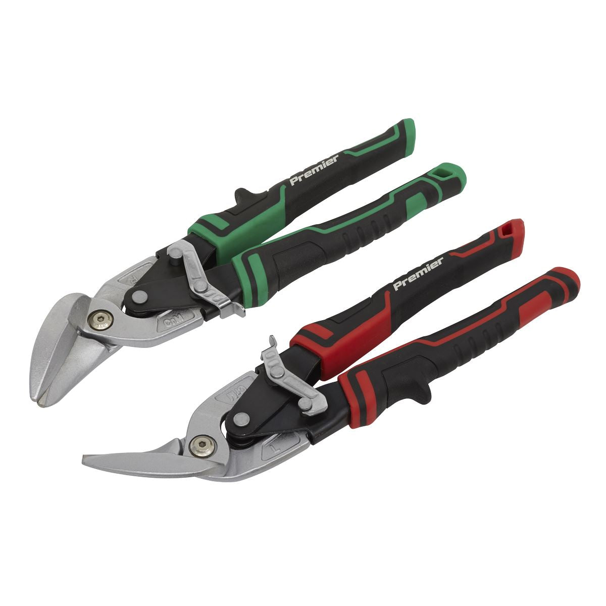 Sealey High Leverage Offset Aviation Tin Snip Set 2pc AK69072