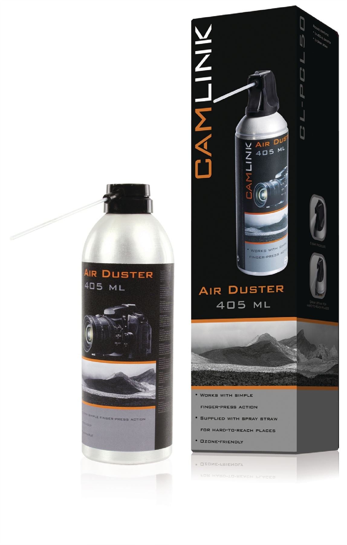 Camlink Air duster 405ml remove dust and dirt from cameras & lenses,