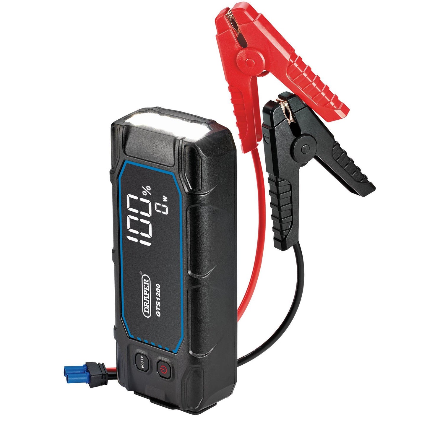 Draper 12V Lithium Jump Starter with Digital Display, 1200A