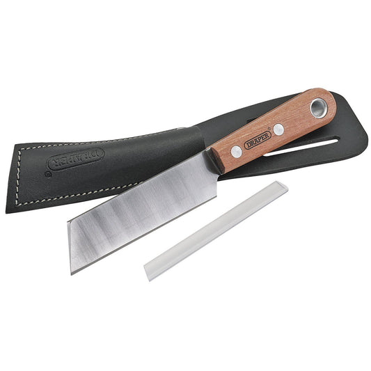 Draper Shoe or Leather Knife with Belt Holster, 115mm DTKSLK/LBH (93067)