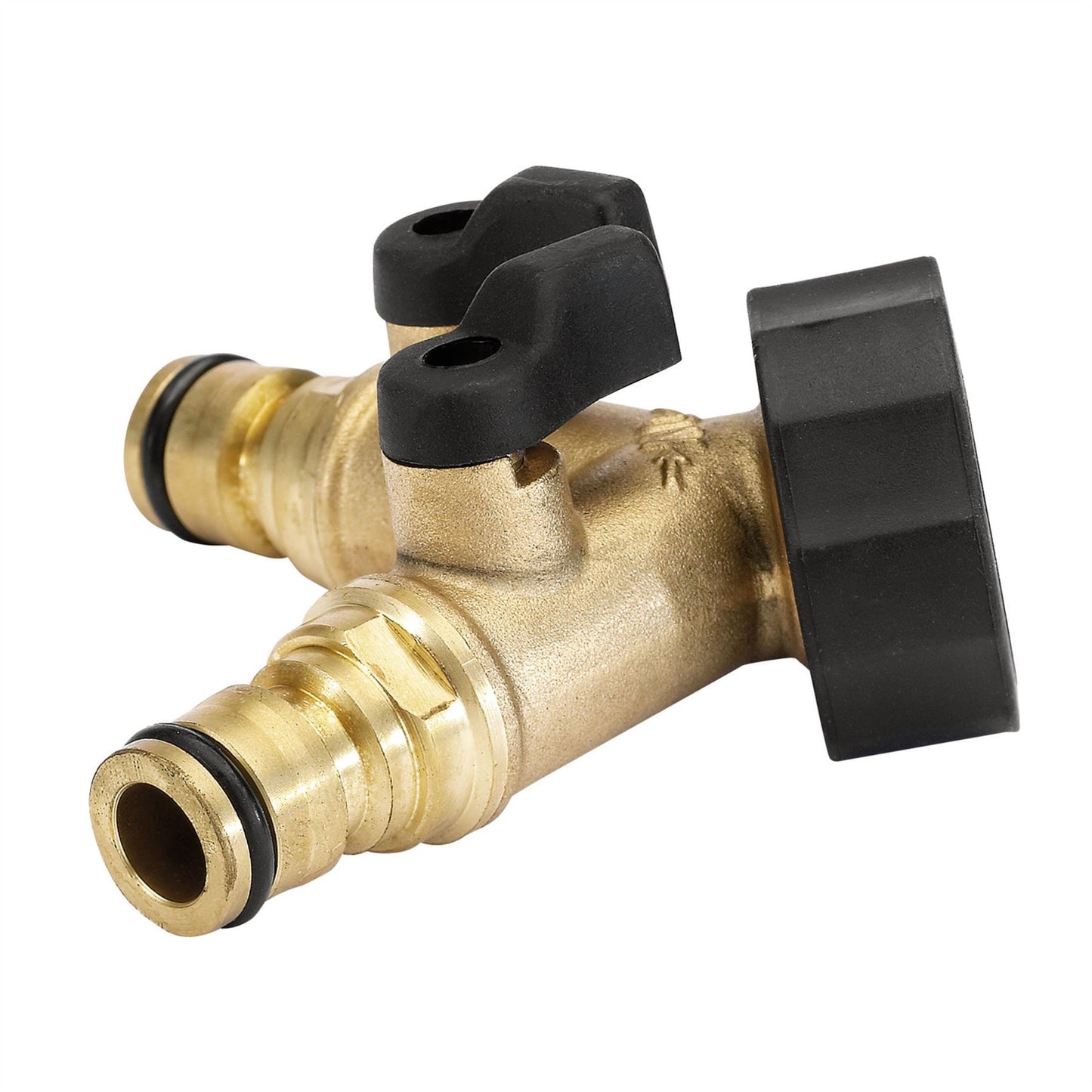 Draper Expert Double Outdoor Garden Tap Connector Brass 3/4" BSP Flow Control - 36228