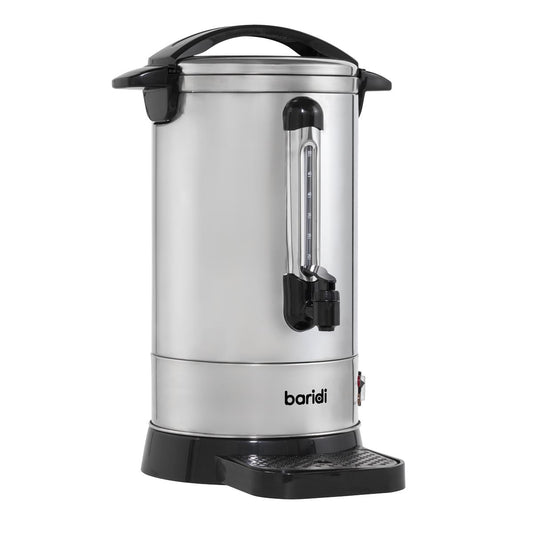 Baridi Hot Water Boiler/Tea Urn 10L Capacity, Stainless Steel DH269