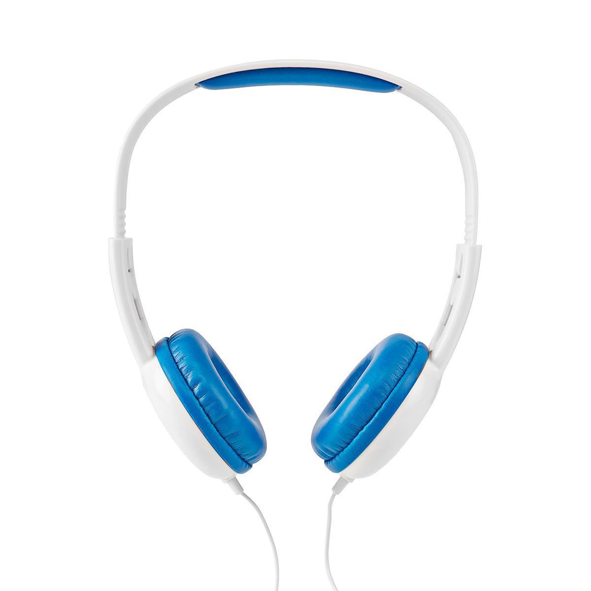 Nedis Wired Headphones 1.2 Round Cable On-ear Blue/White - HPWD4200BU