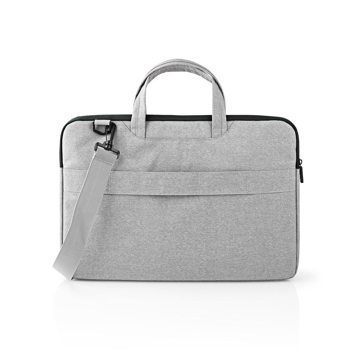 Nedis Notebook Bag Shoulder Strap 8 Storage Pockets 15" to 16" Grey - NBBG15150GY