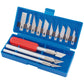 Draper 1x 16 Piece Modellers Tool Kit Garage Professional Standard Tool 21834