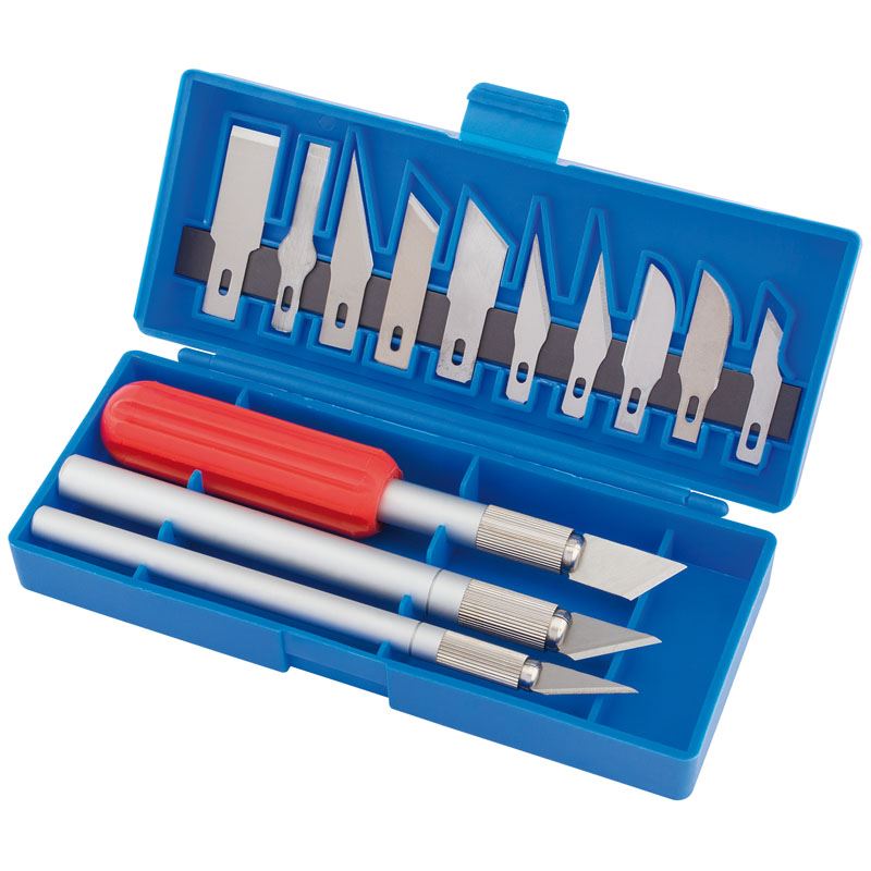 Draper 1x 16 Piece Modellers Tool Kit Garage Professional Standard Tool 21834