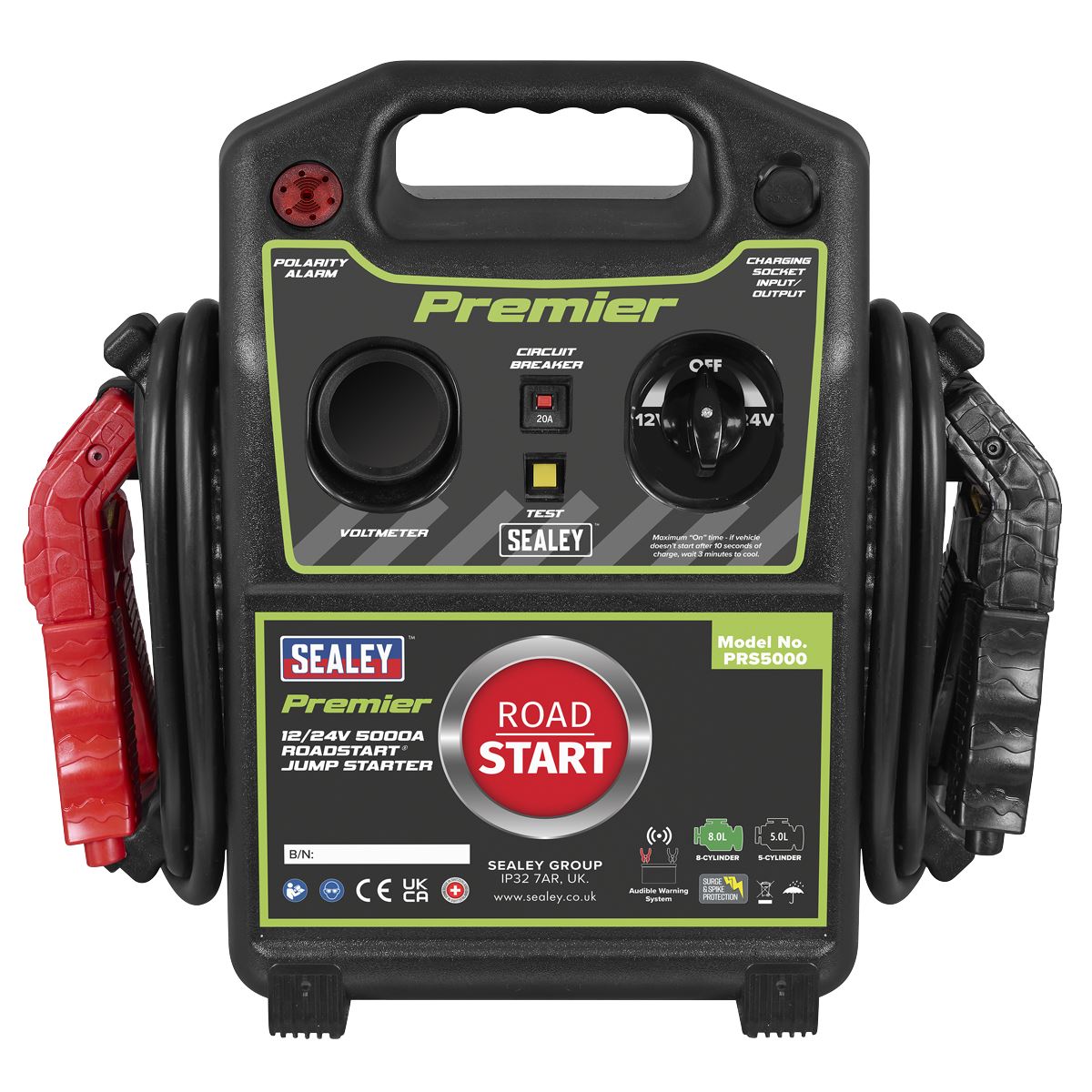 Sealey Premier 12/24V Sealey Premier RoadStart� Jump Starter 5000A PRS5000