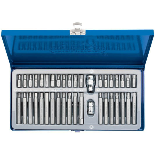 Draper 33322 Expert Mechanics Tx-Star Torx/Spline/Hex Bit Set, 40 Pieces