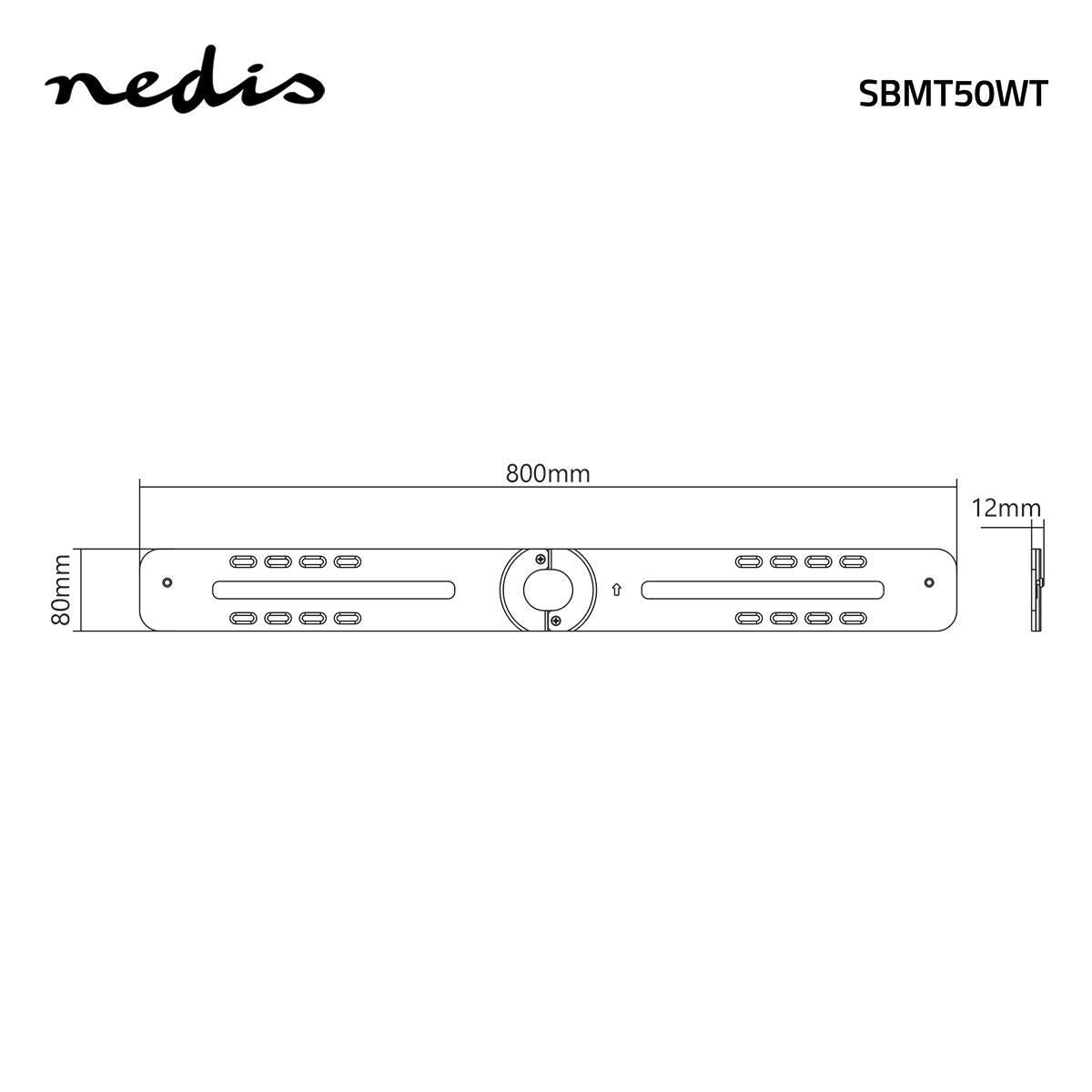 Nedis Soundbar Mount Wall For Sonos® PLAYBAR Max. 15 kg - SBMT50WT