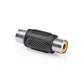 Nedis Mono Audio Adapter RCA Female to RCA Female 10 pieces Black CAGP24950BK
