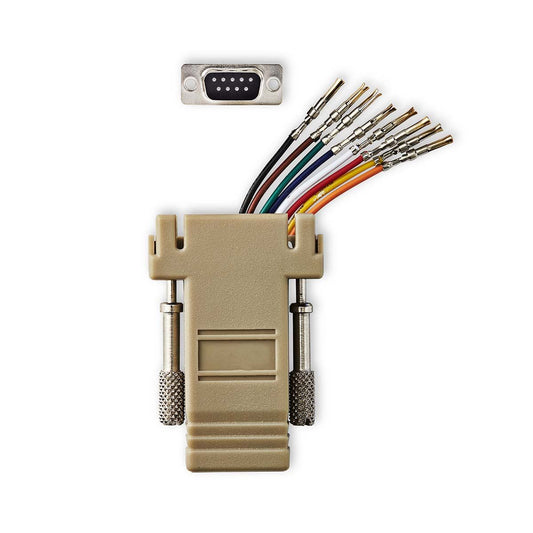 Nedis Serial Adapter Adapter D-SUB 9-Pin Female RJ45 Female Nickel Plated Box