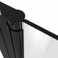 Baridi Pivot Shower Door 800 x 1850mm, 6mm Tempered Glass, Reversible - Black