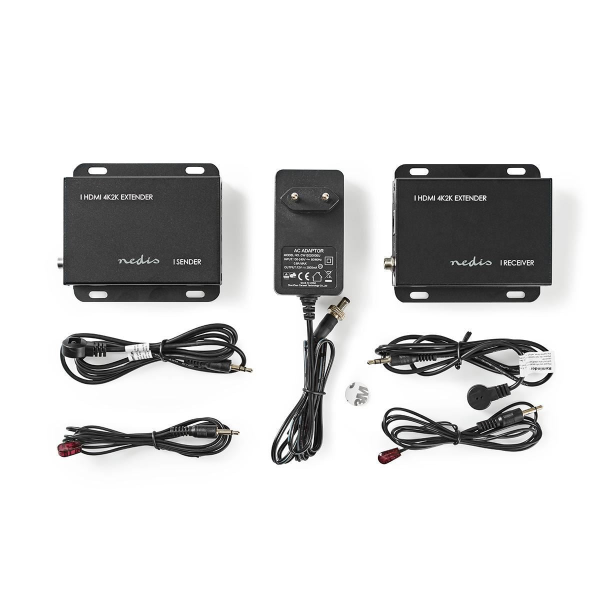 HDMI CAT5/6 Extender 4K@30Hz Up to 50m HDMI Input+RJ45 Female HDMI Output+RJ45 - VREP3460AT