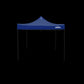 Dellonda Premium 3 x 3m Pop-Up Gazebo, PVC Coated, Water Resistant Fabric, Supplied with Carry Bag, Rope, Stakes & Weight Bags - Blue Canopy DG131