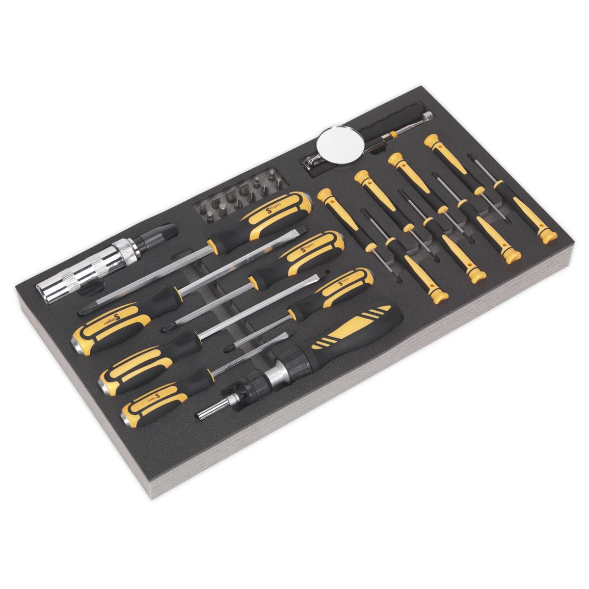 Sealey Tool Tray with Screwdriver Set 36pc S01128