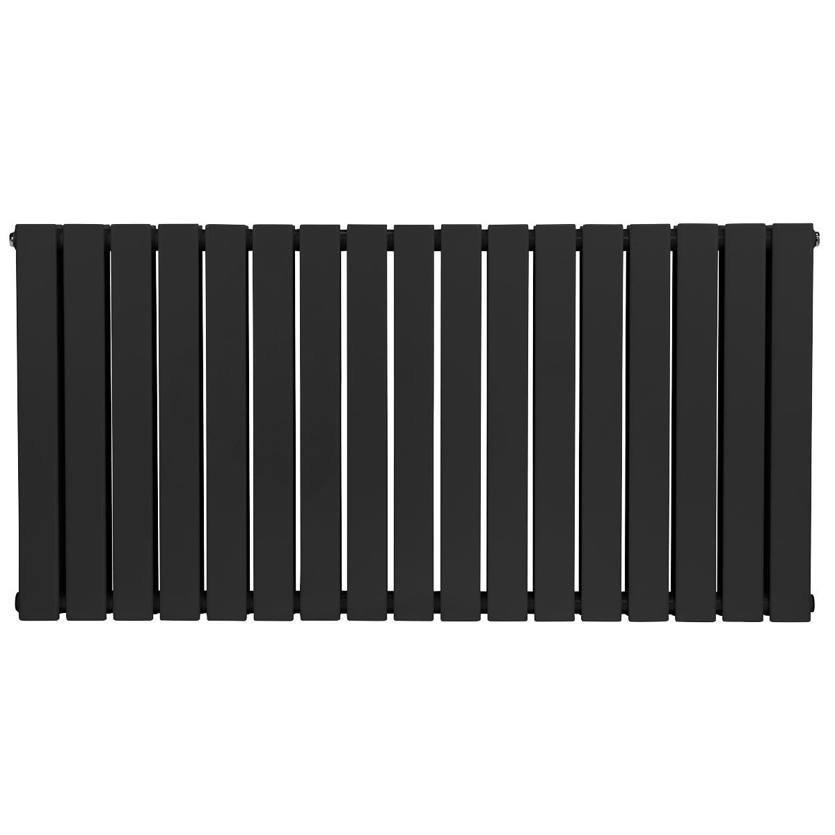 Baridi Horizontal Radiator Contemporary Double Flat Panel Design 600 x 1190mm