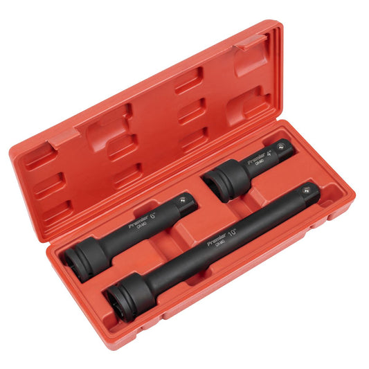 Sealey Premier Impact Extension Bar Set 3/4"Sq Drive 3pc AK5515