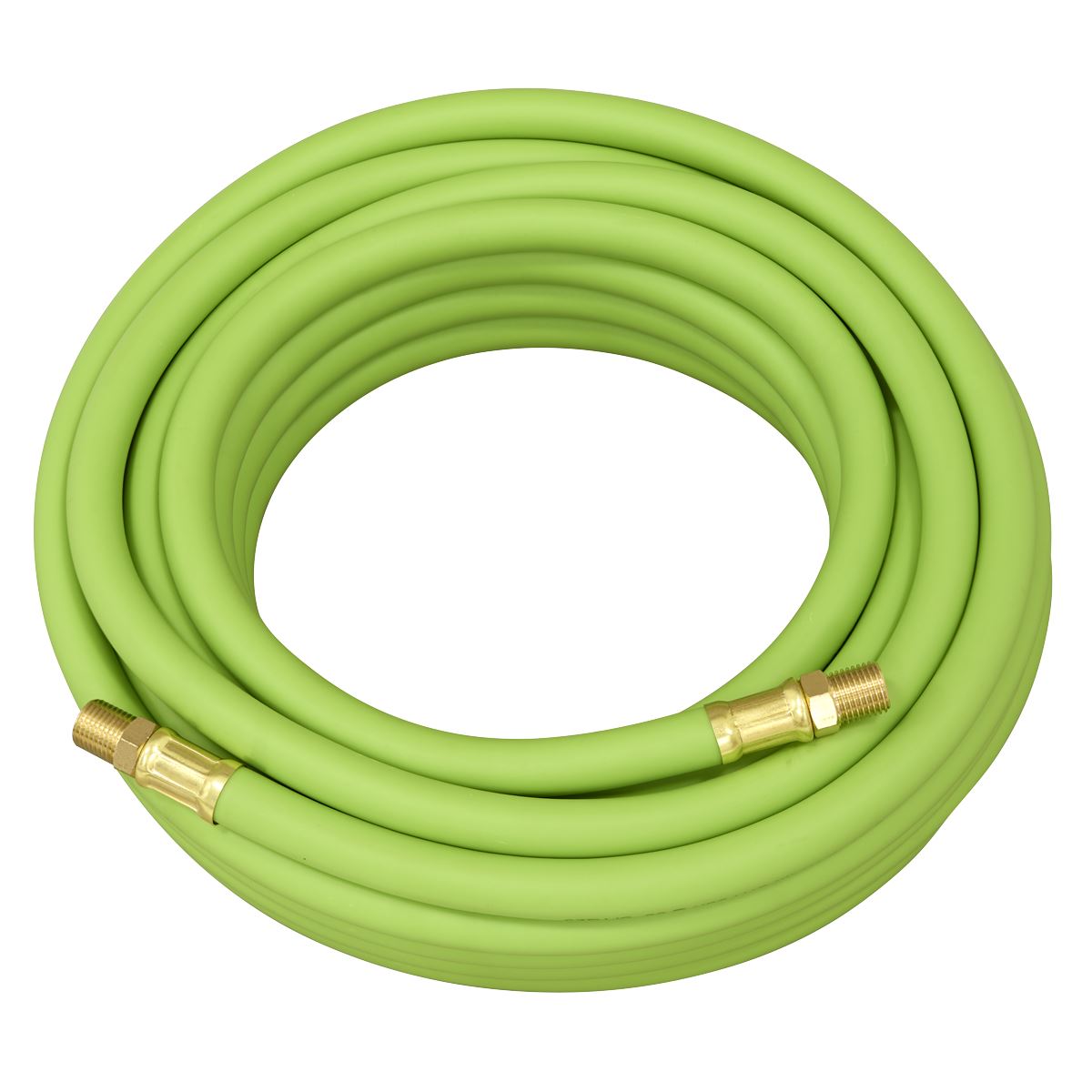 Sealey High-Visibility Hybrid Air Hose with 1/4"BSP Unions 10m x 8mm AHH10
