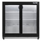 Baridi Back Bar Drinks Fridge/Cooler with Double Sliding Doors, 190L Capacity