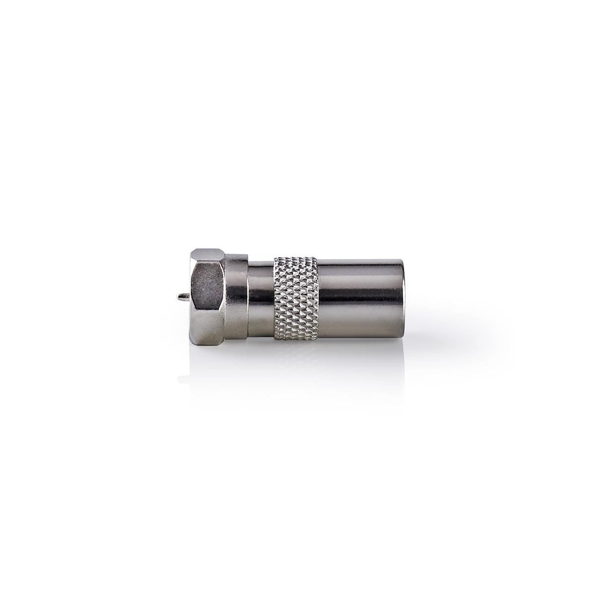 Nedis Satellite Antenna Adapter F Male to Coax Male 10 pieces Metal CSGP41953ME