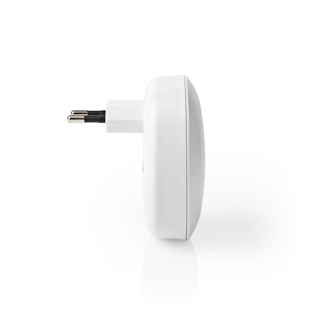 Nedis EU Wireless Doorbell Set Mains Powered 80dB Signal range 100m IP44 White - DOORBK240CWT