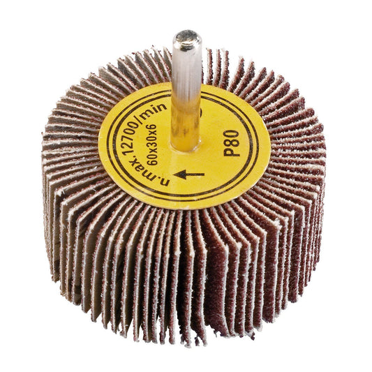 Draper Abrasive Flap Wheel (60mm x 30mm 80 Grit) PTAFW60 - 71919