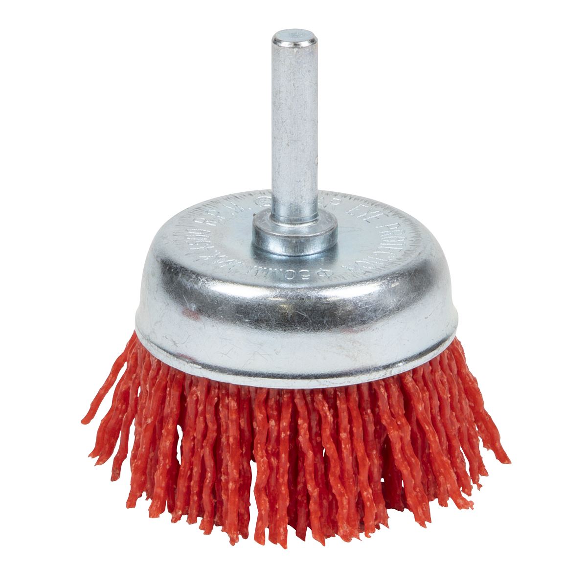 Sealey Nylon Filament Cup Brush 50mm with 6mm Shaft NFB50