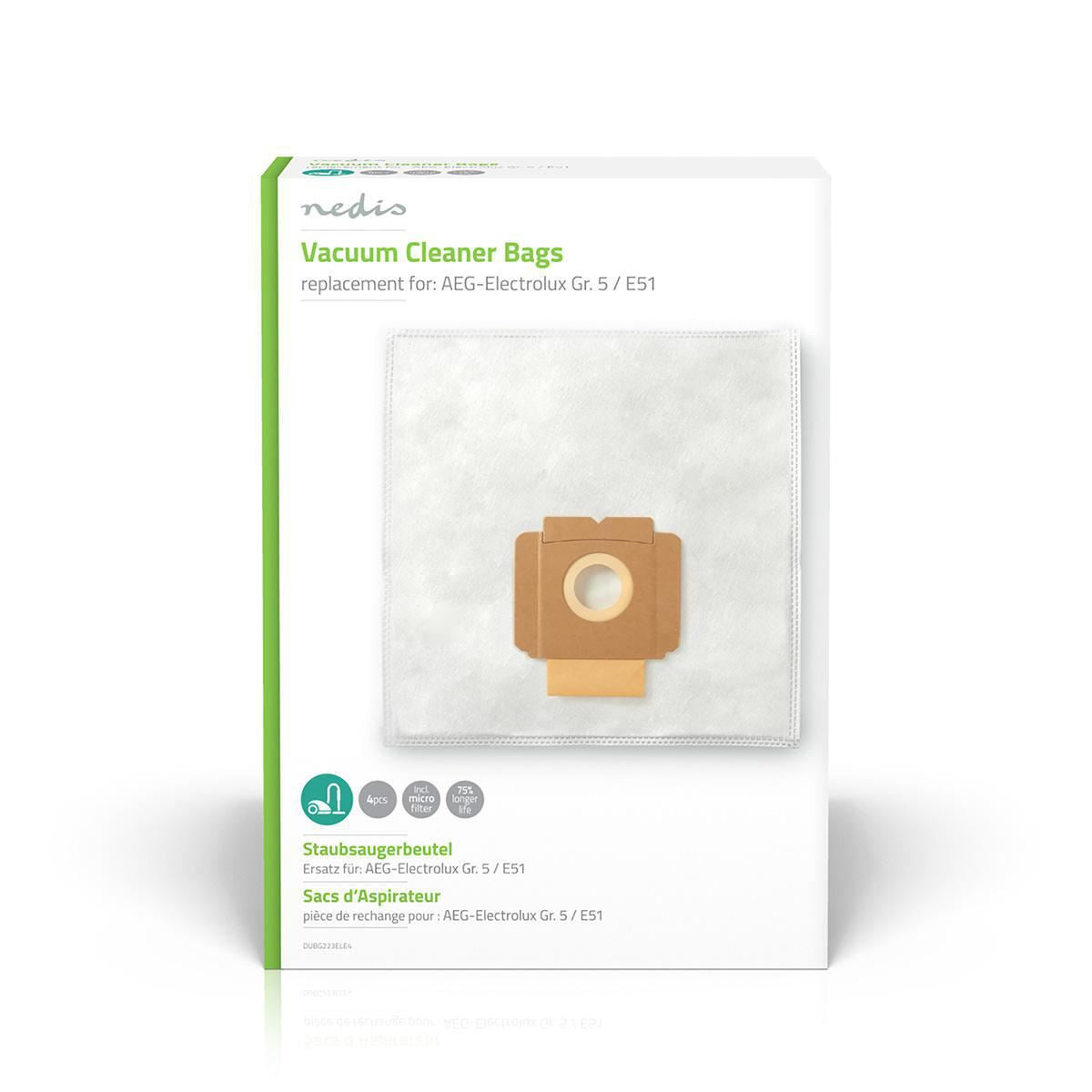Nedis Vacuum Cleaner Bag Electrolux E51 DUBG223ELE4